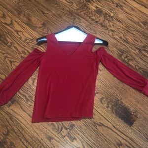 Long sleeve cold should blouse